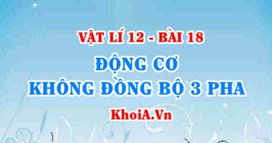 Cấu tạo và nguyên tắc hoạt động của động cơ không đồng bộ 3 pha - Vật lí 12 bài 18